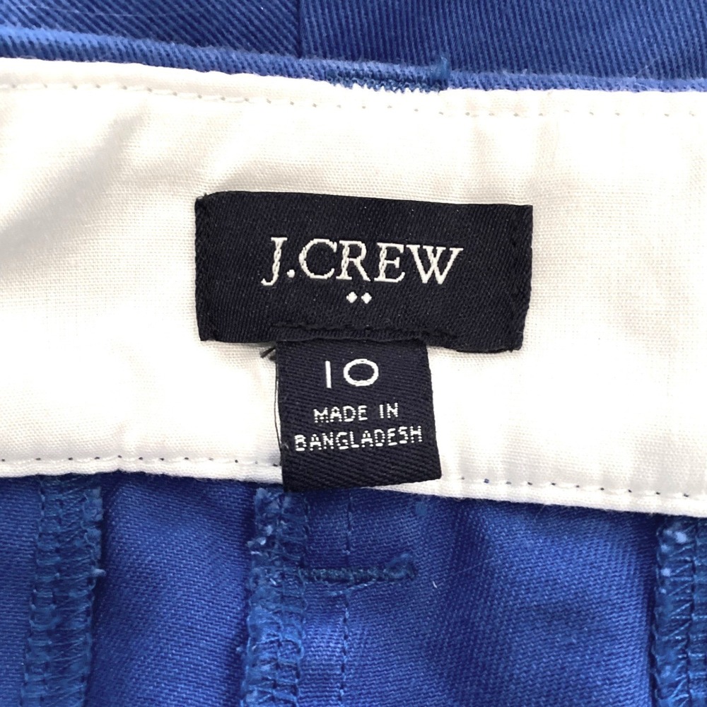 J.Crew Womens Chino Shorts Royal Blue 4.5" Inseam = Size 10 - Picture 3 of 4